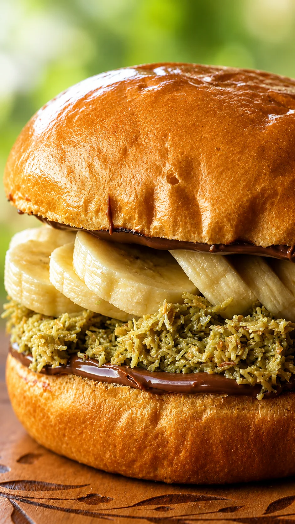 Bergen Munchies banana and pistachio dessert sandwich